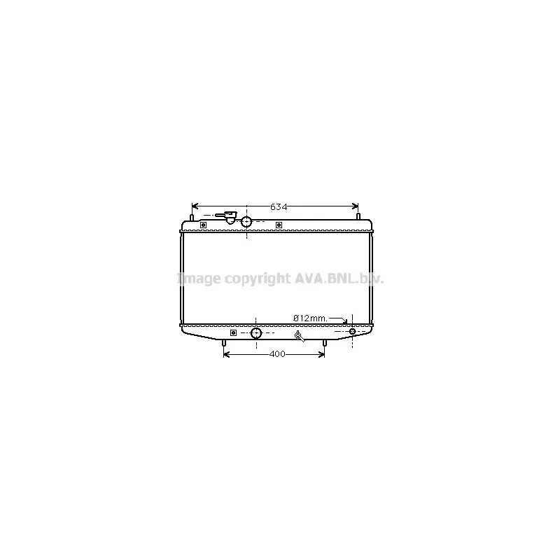 Radiateur, refroidissement du moteur AVA QUALITY COOLING DU2020