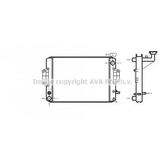 Radiateur, refroidissement du moteur AVA QUALITY COOLING