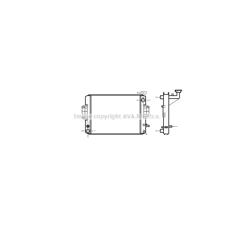 Radiateur, refroidissement du moteur AVA QUALITY COOLING DU2022