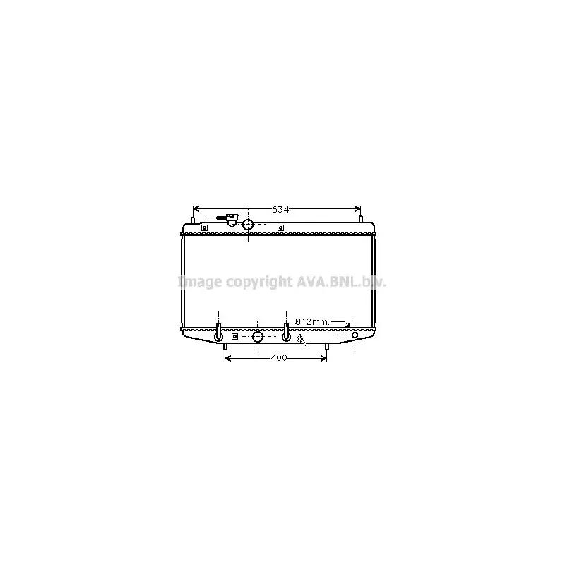 Radiateur, refroidissement du moteur AVA QUALITY COOLING DU2029