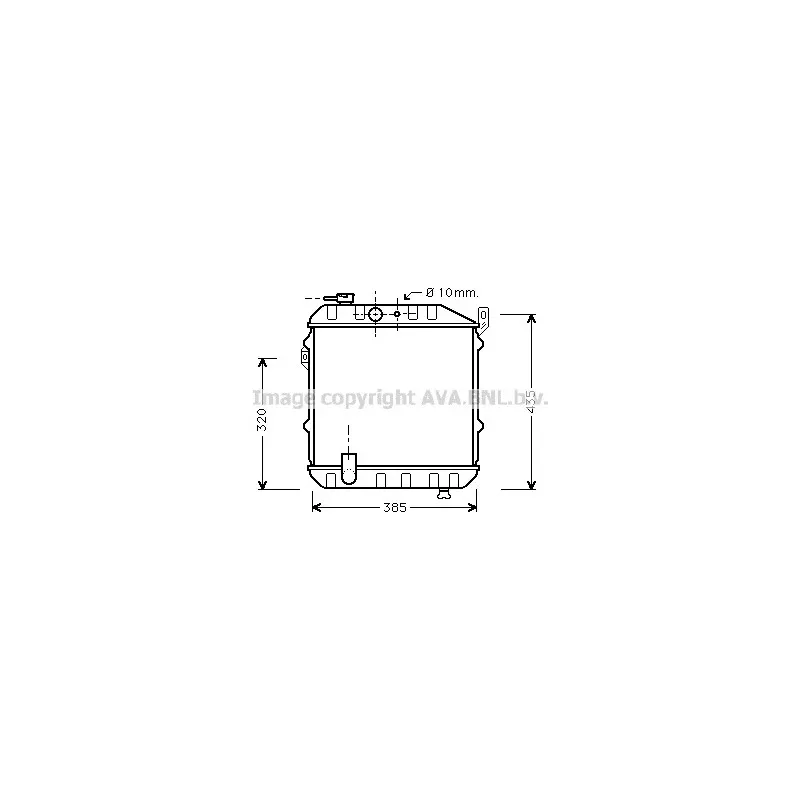Radiateur, refroidissement du moteur AVA QUALITY COOLING DU2030