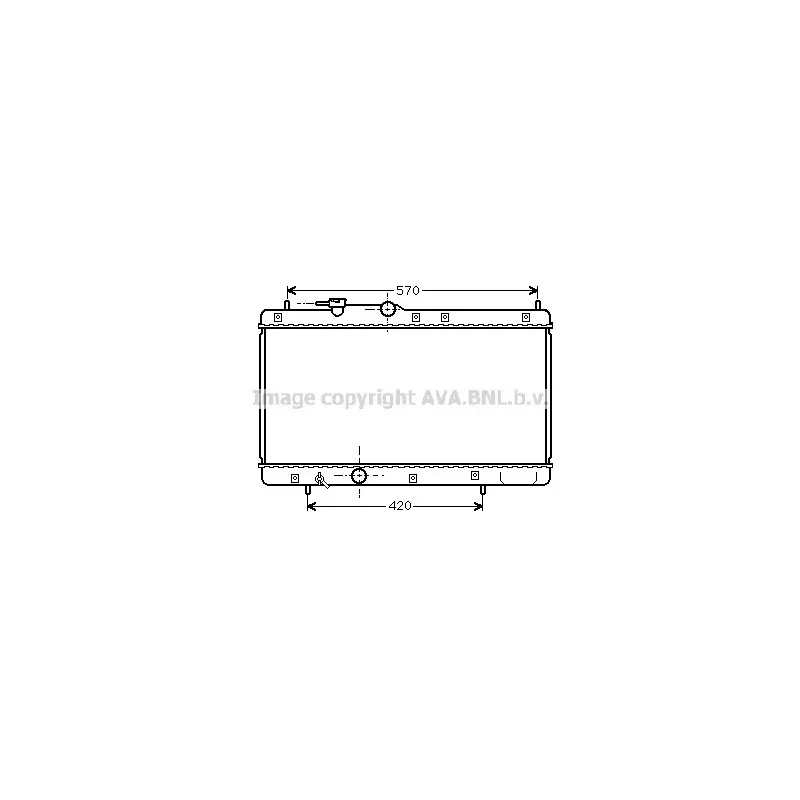 Radiateur, refroidissement du moteur AVA QUALITY COOLING DU2033