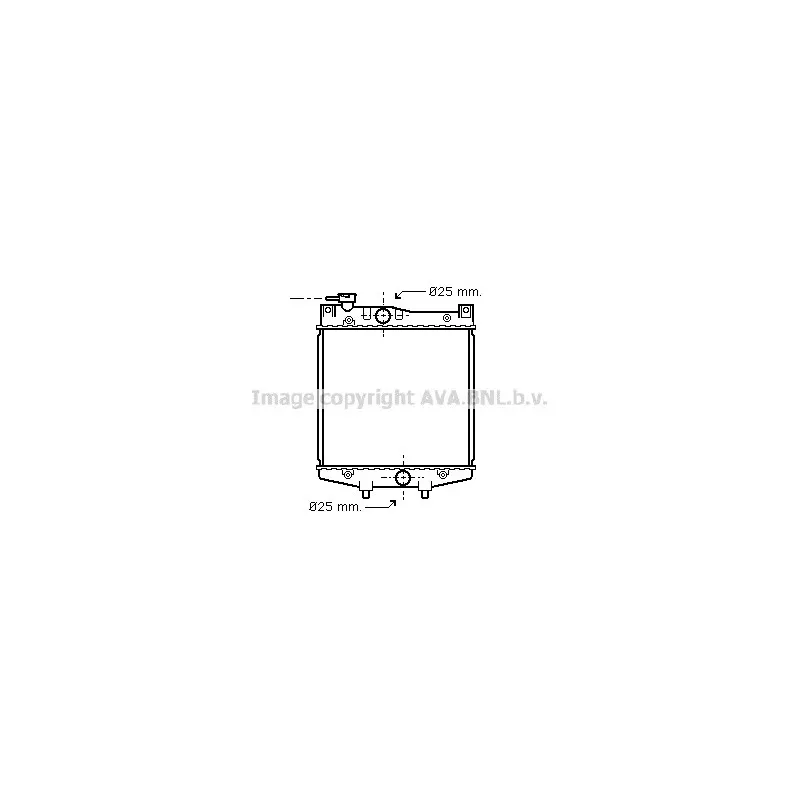 Radiateur, refroidissement du moteur AVA QUALITY COOLING DU2034