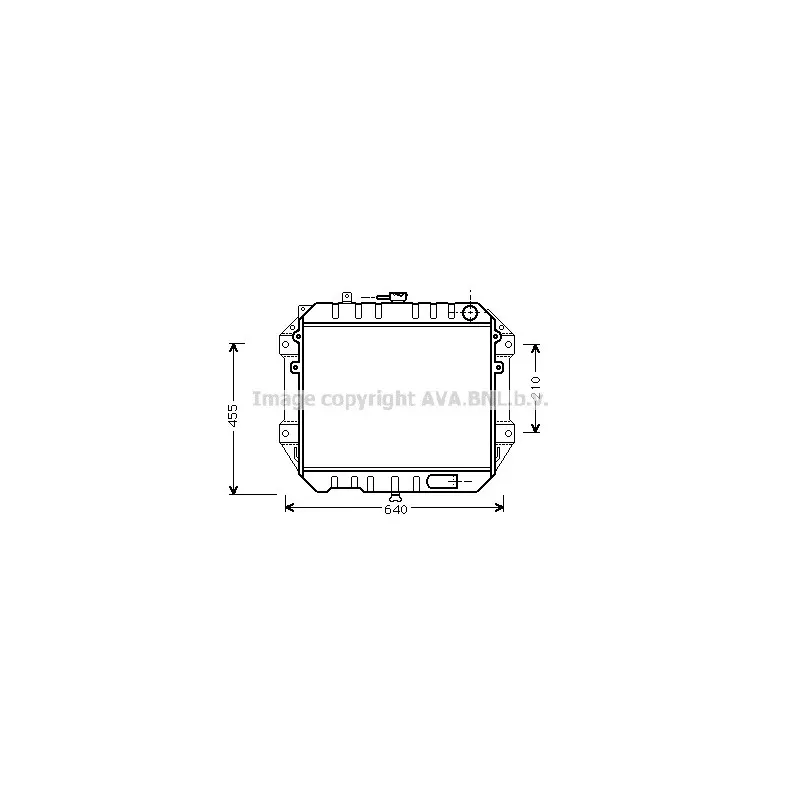 Radiateur, refroidissement du moteur AVA QUALITY COOLING DU2051