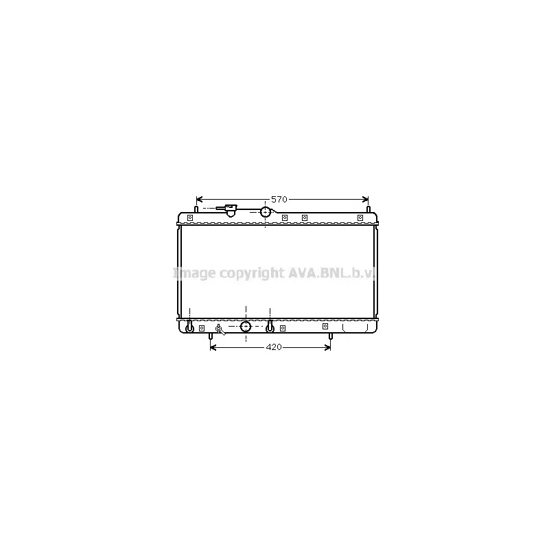 Radiateur, refroidissement du moteur AVA QUALITY COOLING DU2053