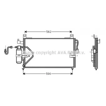 Condenseur, climatisation AVA QUALITY COOLING DU5037