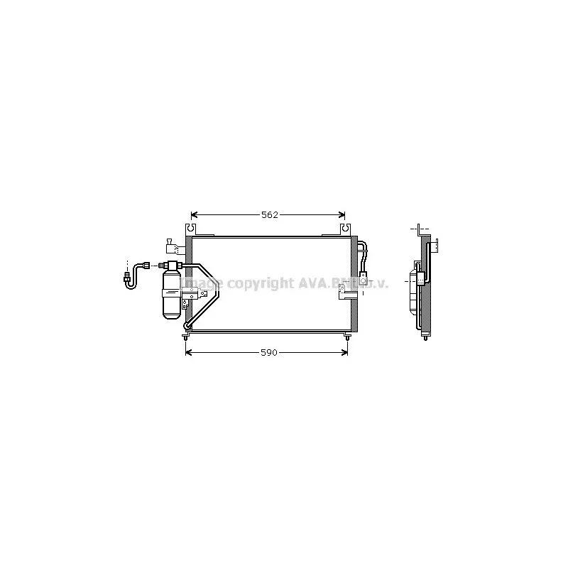 Condenseur, climatisation AVA QUALITY COOLING DU5037