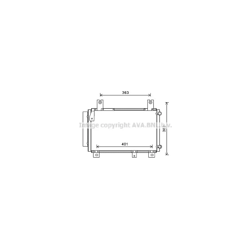 Condenseur, climatisation AVA QUALITY COOLING DU5067D