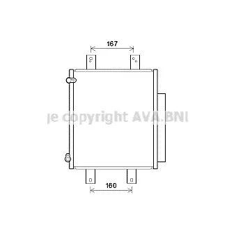 Condenseur, climatisation AVA QUALITY COOLING DU5075D