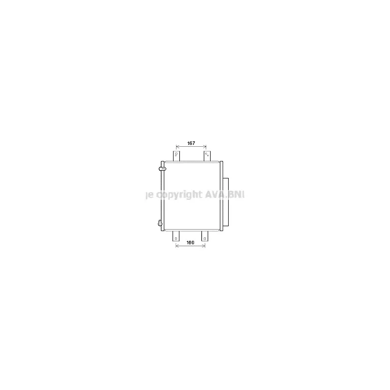 Condenseur, climatisation AVA QUALITY COOLING DU5075D