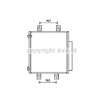 Condenseur, climatisation AVA QUALITY COOLING DU5076D