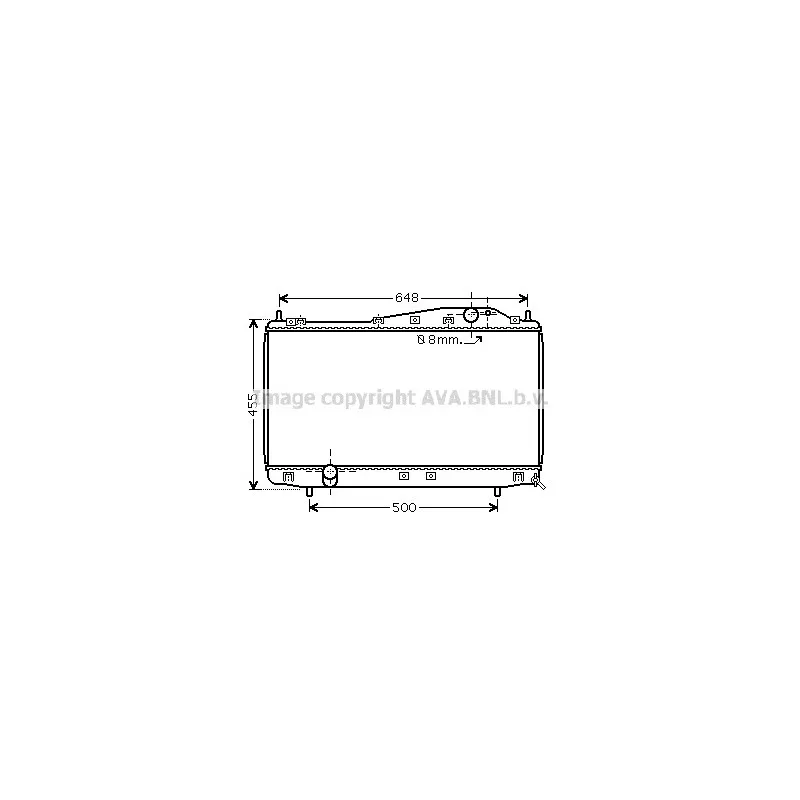 Radiateur, refroidissement du moteur AVA QUALITY COOLING DW2054