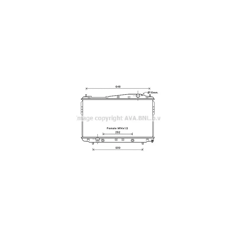 Radiateur, refroidissement du moteur AVA QUALITY COOLING DW2135