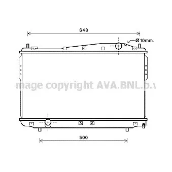 Radiateur, refroidissement du moteur AVA QUALITY COOLING DW2136