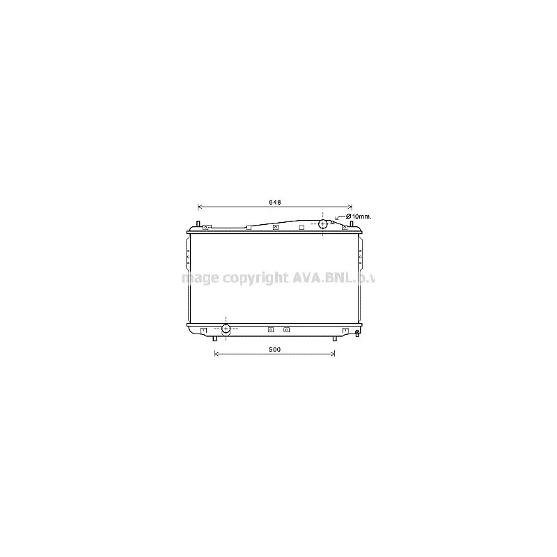 Radiateur, refroidissement du moteur AVA QUALITY COOLING DW2136