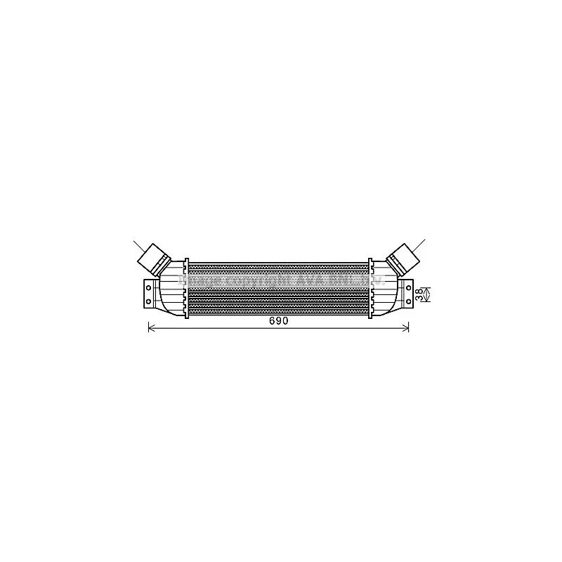 Intercooler, échangeur AVA QUALITY COOLING DW4092
