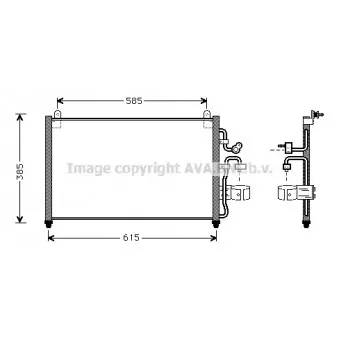 Condenseur, climatisation AVA QUALITY COOLING DW5013
