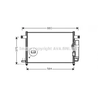 Condenseur, climatisation AVA QUALITY COOLING DW5049D