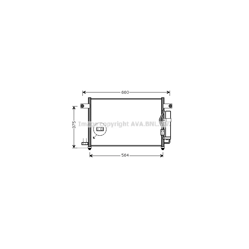 Condenseur, climatisation AVA QUALITY COOLING DW5049D