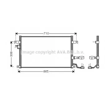 Condenseur, climatisation AVA QUALITY COOLING DW5056D