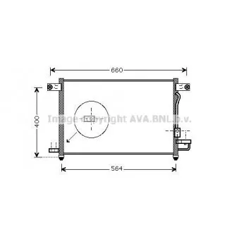 Condenseur, climatisation AVA QUALITY COOLING DW5061D