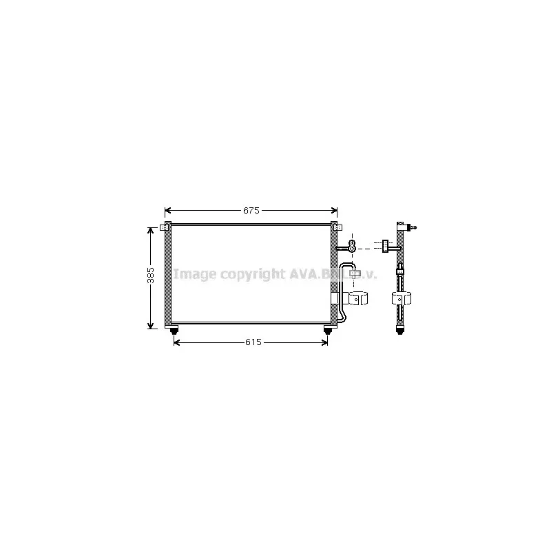 Condenseur, climatisation AVA QUALITY COOLING DW5063