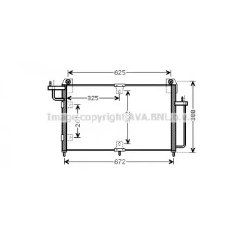 Condenseur, climatisation AVA QUALITY COOLING DW5065