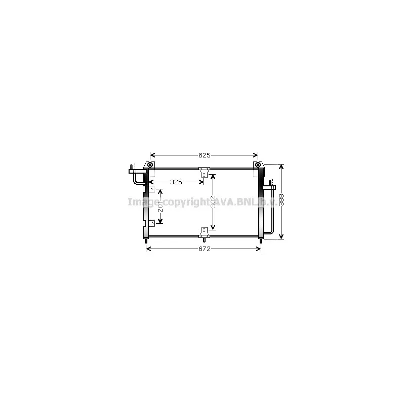 Condenseur, climatisation AVA QUALITY COOLING DW5065