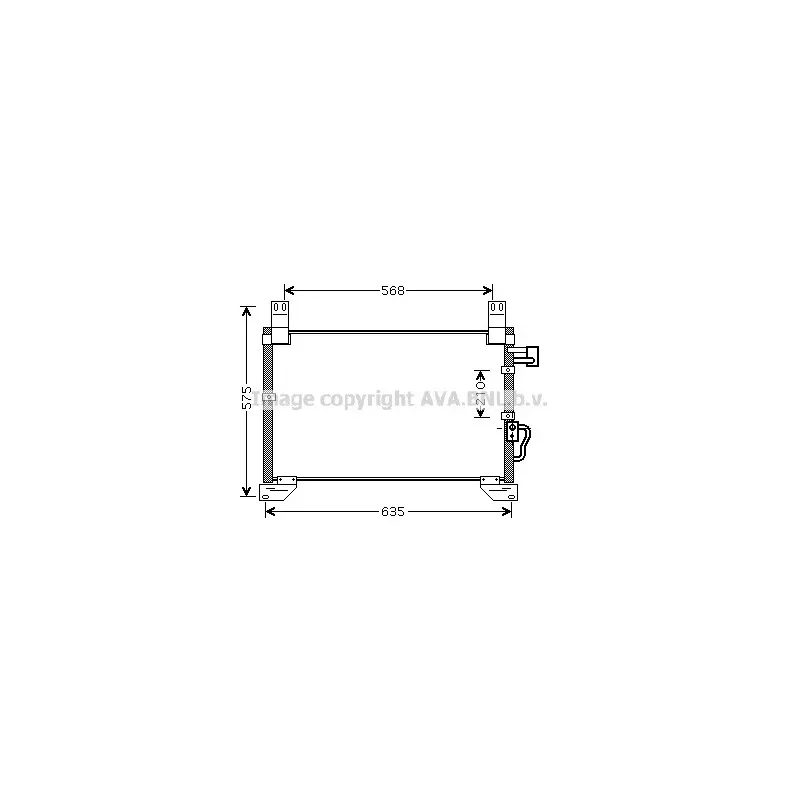 Condenseur, climatisation AVA QUALITY COOLING DW5076