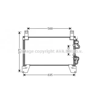 Condenseur, climatisation AVA QUALITY COOLING DW5077