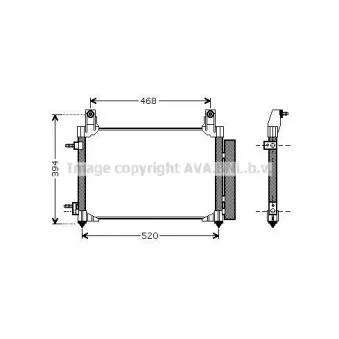 Condenseur, climatisation AVA QUALITY COOLING DW5081D