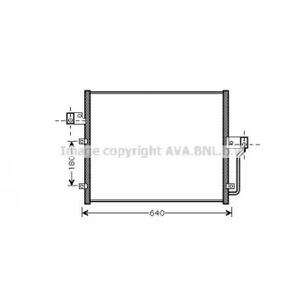 Condenseur, climatisation AVA QUALITY COOLING DW5082