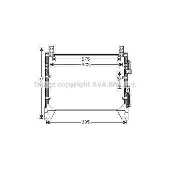 Condenseur, climatisation AVA QUALITY COOLING DW5083