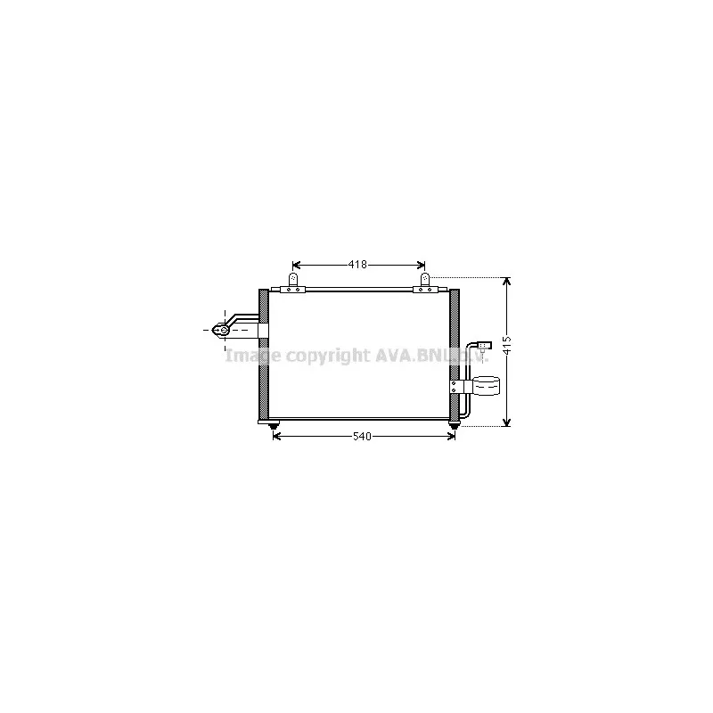 Condenseur, climatisation AVA QUALITY COOLING DW5084