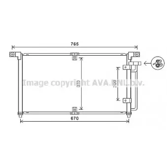 Condenseur, climatisation AVA QUALITY COOLING DW5113