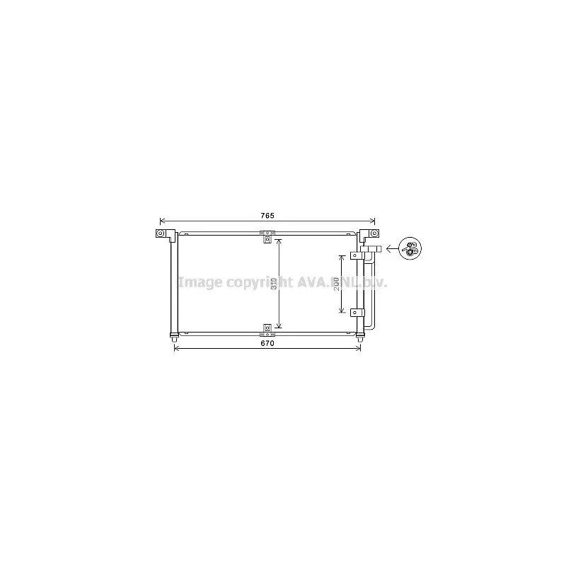Condenseur, climatisation AVA QUALITY COOLING DW5113