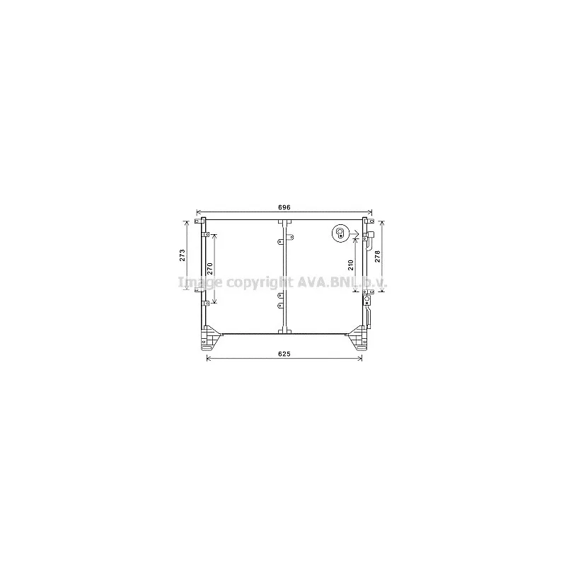 Condenseur, climatisation AVA QUALITY COOLING DW5114