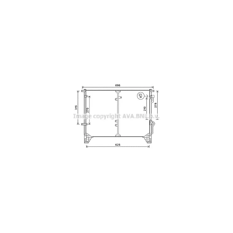 Condenseur, climatisation AVA QUALITY COOLING DW5115