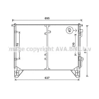 Condenseur, climatisation AVA QUALITY COOLING DW5116