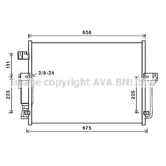 Condenseur, climatisation AVA QUALITY COOLING DW5118D