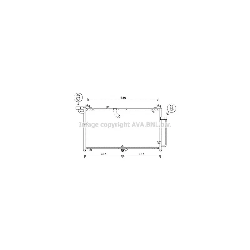Condenseur, climatisation AVA QUALITY COOLING DW5127