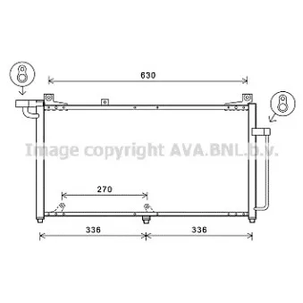 Condenseur, climatisation AVA QUALITY COOLING DW5128