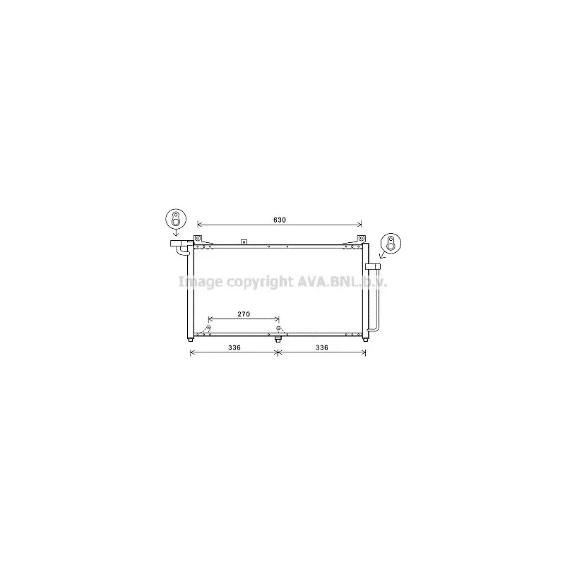 Condenseur, climatisation AVA QUALITY COOLING DW5128