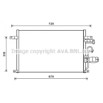Condenseur, climatisation AVA QUALITY COOLING DW5137D