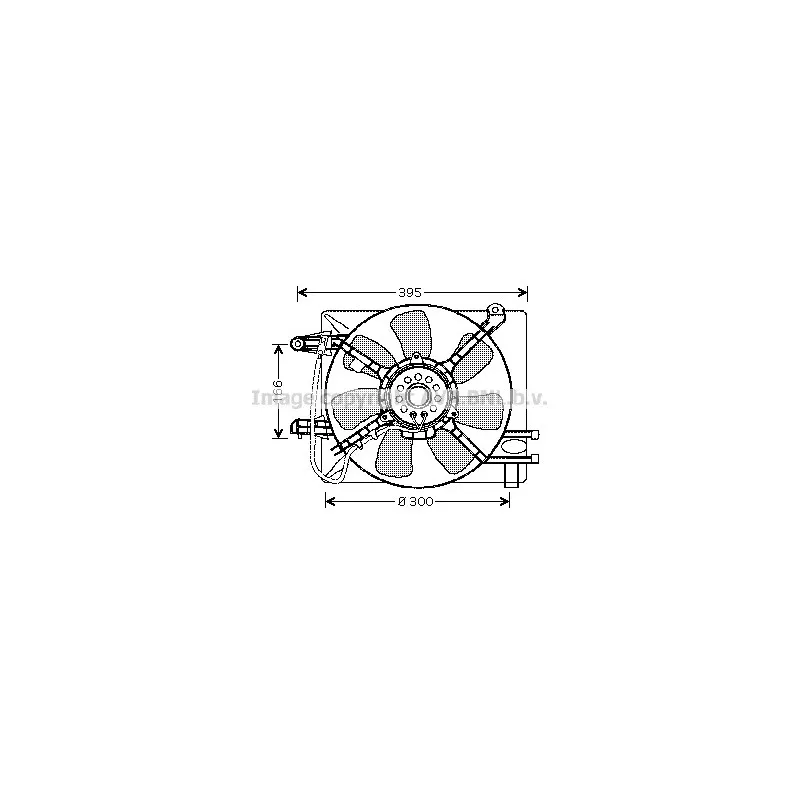 Ventilateur, refroidissement du moteur AVA QUALITY COOLING DW7505