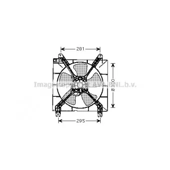 Ventilateur, refroidissement du moteur AVA QUALITY COOLING DW7507