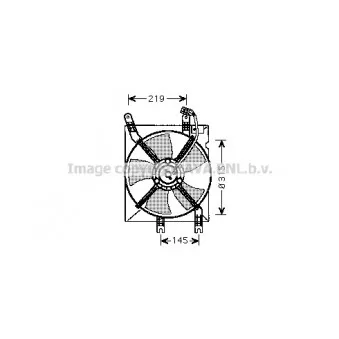 Ventilateur, refroidissement du moteur AVA QUALITY COOLING DW7508