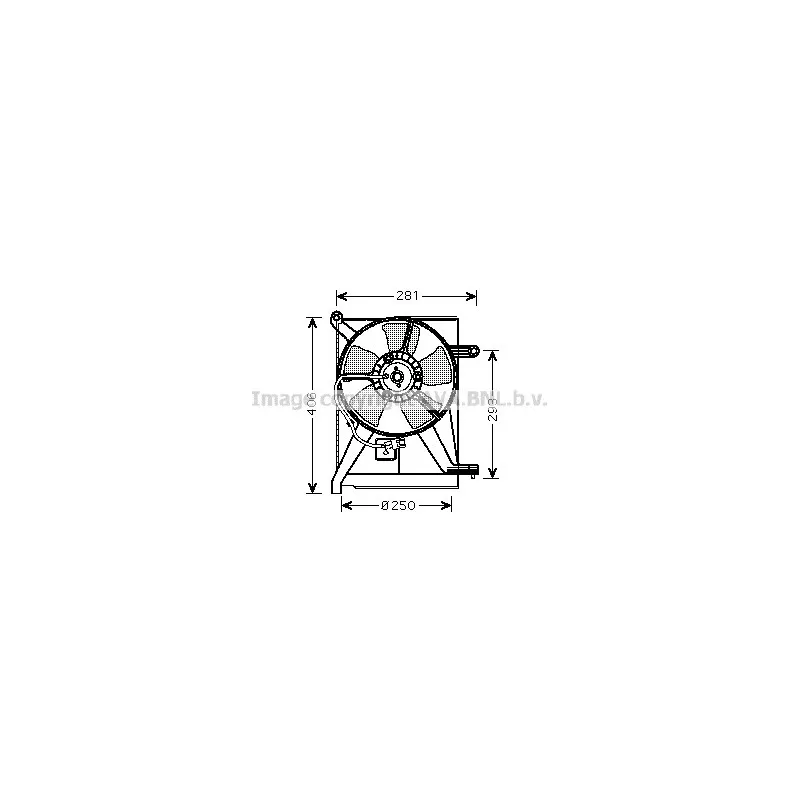 Ventilateur, refroidissement du moteur AVA QUALITY COOLING DW7510