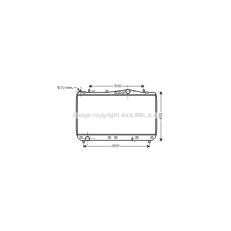 Radiateur, refroidissement du moteur AVA QUALITY COOLING DWA2052