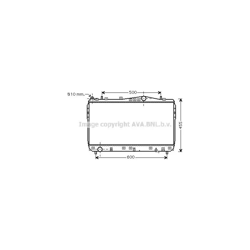 Radiateur, refroidissement du moteur AVA QUALITY COOLING DWA2073
